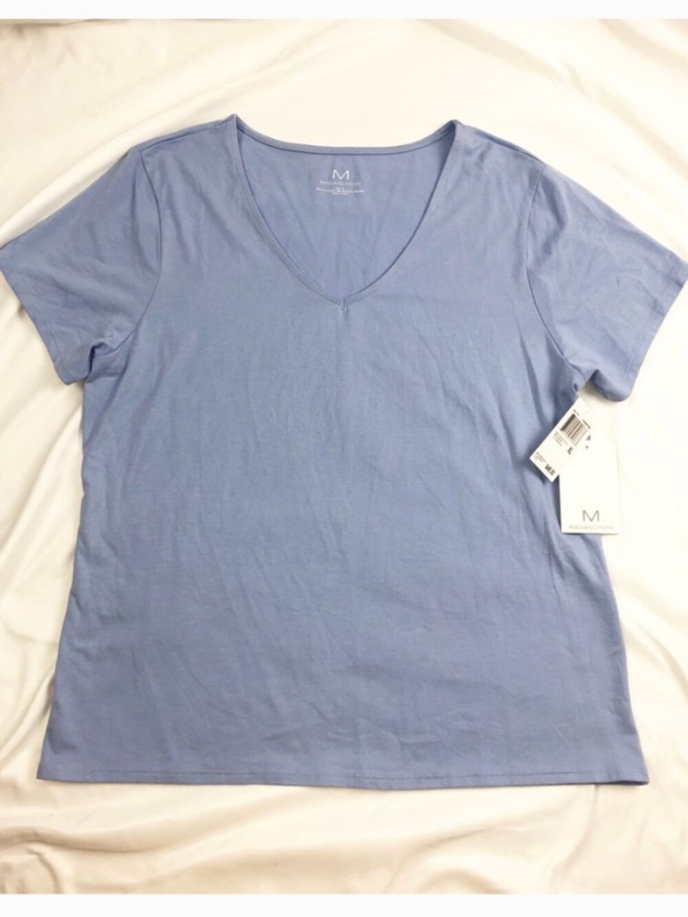 NWT Magaschoni v neck  Pima Colton tee xl